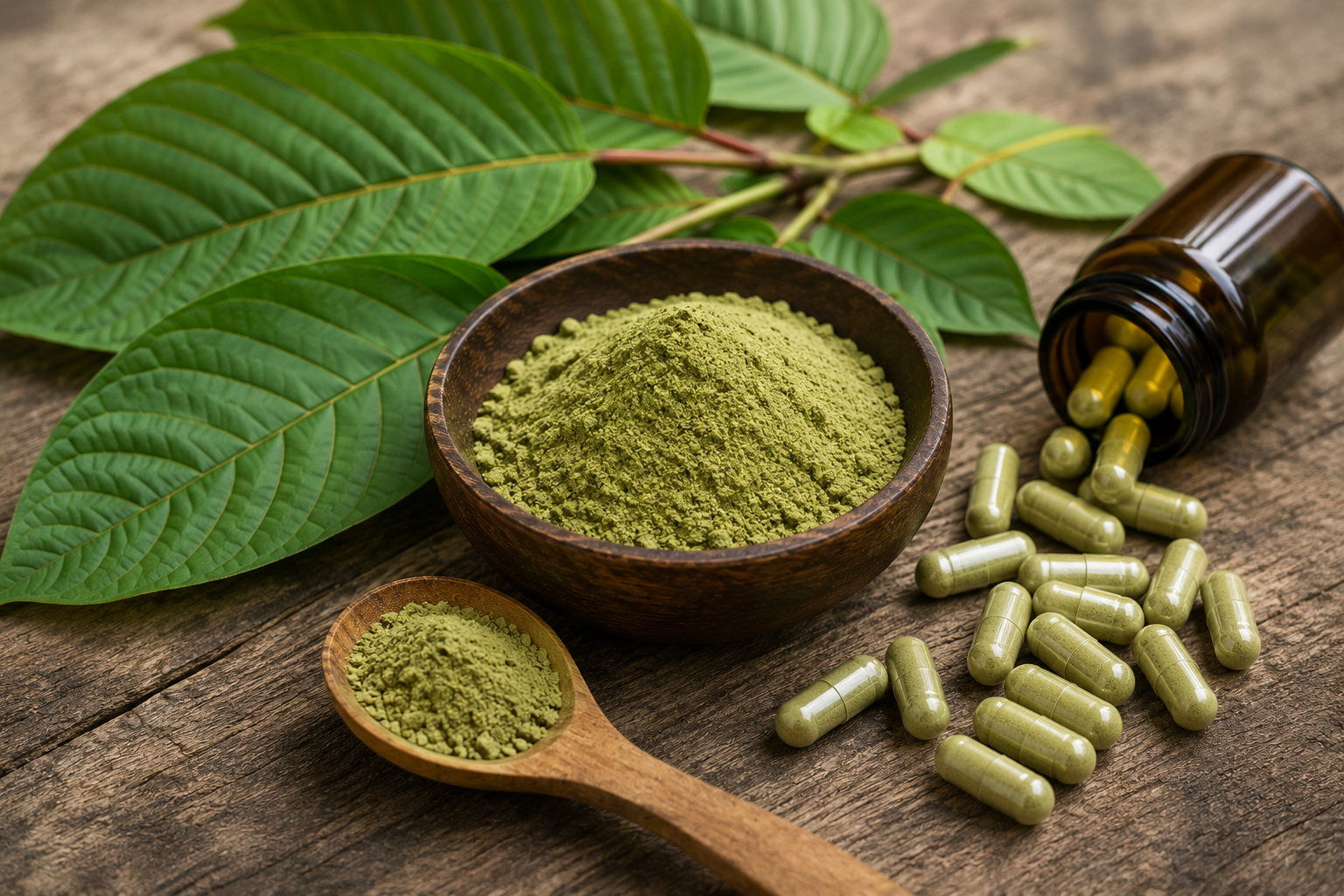 Illustration for The Drug Report story on the growing push for a kratom ban