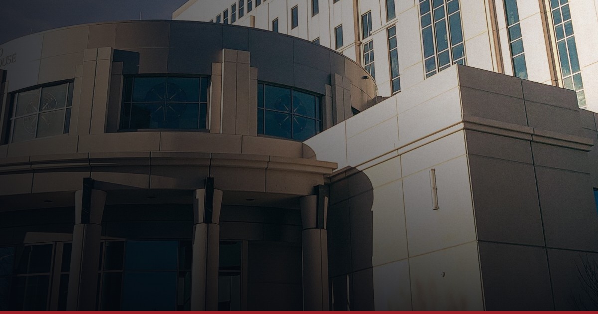 Federal courthouse exterior, after a GAO drug scheduling report paused the marijuana rescheduling proceeding