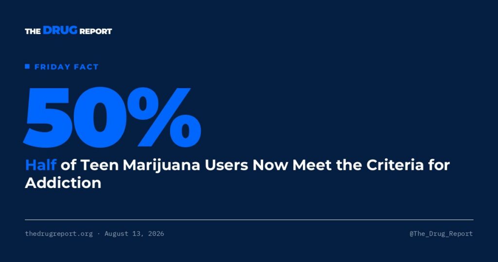 Friday Fact: Half of Teen Marijuana Users Now Meet the Criteria for Addiction | The Drug Report